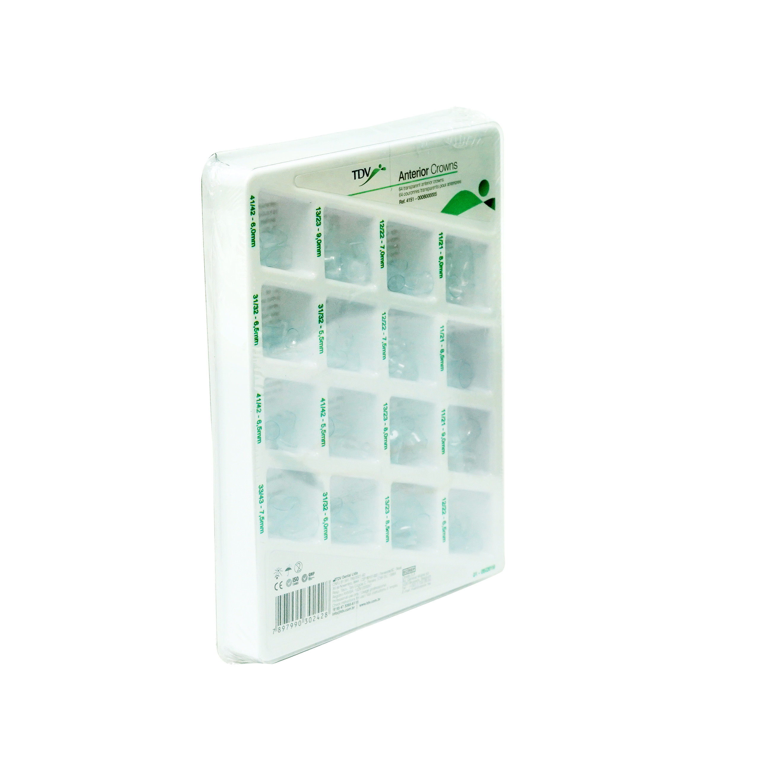 TDV Anterior Crown Teeth For Adults 64 Pc